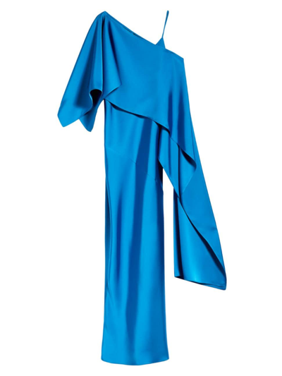 Weekend Max Mara Women's Satin Capelette & Slipdress In Cornflower Blue