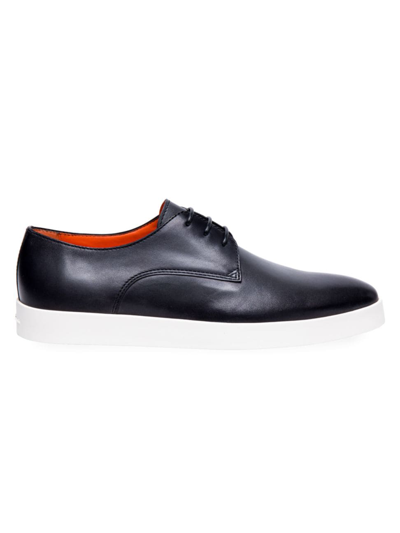 Santoni Men's Leather Lace-up Oxfords In Grey