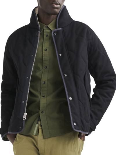 Rag & Bone Heywood Virgin Wool Blend Liner Jacket In Black