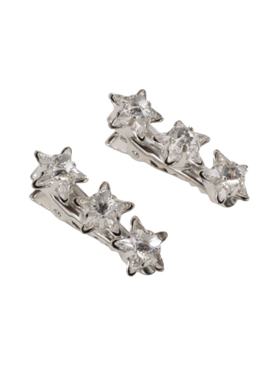 Lelet Ny Women's Milky Way 2-piece Hair Clip Set In Rhodium