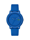 Lacoste Men's L.12.12 Plastic & Silicone Strap Watch In Blue