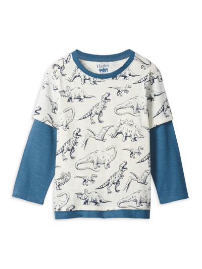 Hatley Kids' Little Boy's & Boy's Sketchy Dino Fooler T-shirt In Cami Lace