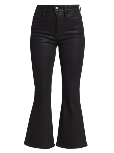 FRAME WOMEN'S LE CROP FLARE COATED JEANS