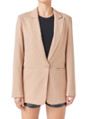 Endless Rose Women's Single Breasted Blazer In Khaki