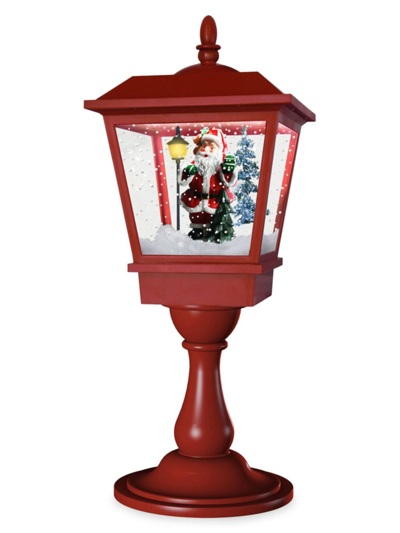 Fraser Hill Farms Let It Snow Musical Tabletop Lantern With Santa Scene