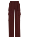 Vince Women's Wool-blend Cargo Pants In Dark Cinnamon