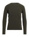 Retois Man Sweater Military Green Size M Merino Wool