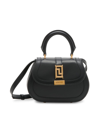 Versace Women's Mini Leather Top-handle Bag In Black
