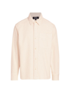 Apc Men's Denim Button-front Shirt In Ecru