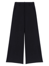 Maje Womens Noir / Gris Pimano High-rise Flared-leg Stretch-woven Trousers In Black