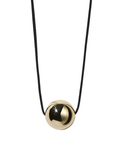Meadowlark Women's Neptune Orb Oversized 23k Gold-plated Cord Necklace In Gold Plated