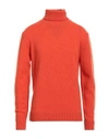 Irish Crone Man Turtleneck Orange Size Xl Wool