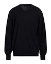 Alpha Studio Man Sweater Midnight Blue Size 42 Merino Wool