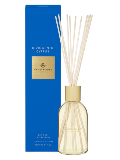 Glasshouse Fragrances Diving Into Cyprus Fragrance Diffuser In Blue