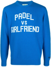 Mc2 Saint Barth Heron Intarsia-knit Jumper In Blue