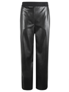 LIVIANA CONTI FAUX LEATHER TROUSERS