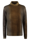 ALESSANDRO ASTE WOOL AND CASHMERE BLEND TURTLENECK SWEATER