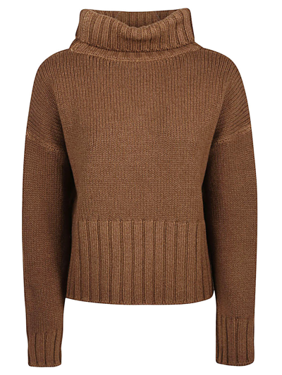 BASE WOOL AND CASHMERE BLEND TURTLENECK SWEATER