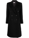 Alberto Biani Double-breasted Virgin-wool Coat In Black