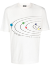 PS BY PAUL SMITH SOLAR SYSTEM COTTON T-SHIRT
