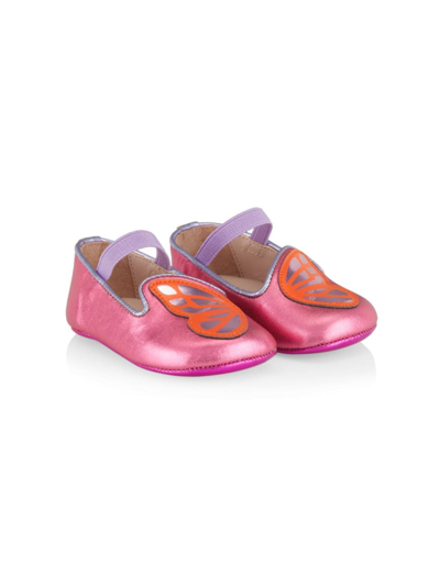 Sophia Webster Baby Girl's Butterfly Ballet Flats In Multi Pastel Metallic