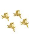 Michael Aram Pomegranate Placecard Holder Four-piece Set In Gold
