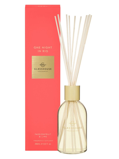 Glasshouse Fragrances One Night In Rio Fragrance Diffuser In Pink
