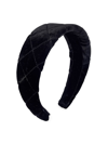 Lelet Ny Women's Stella Quilted Denim Headband In Black