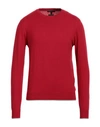 Armani Exchange Wool Crewneck Sweater In Red