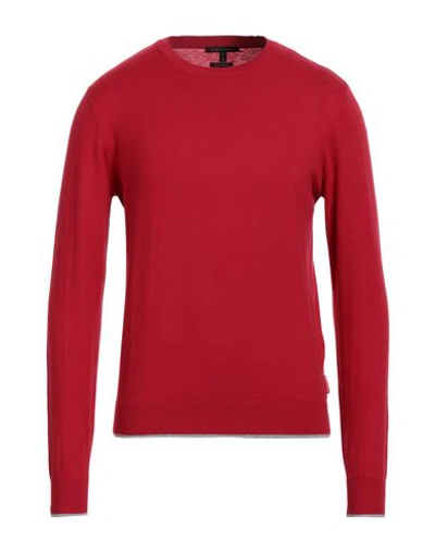 Armani Exchange Man Sweater Red Size S Cotton, Cashmere