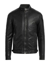 Andrea D'amico Man Jacket Black Size 44 Soft Leather