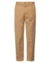 As You Are Man Pants Camel Size 34 Cotton, Elastane In Beige