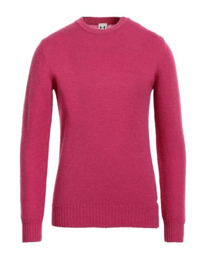 Molo Eleven Man Sweater Magenta Size Xxl Wool, Polyamide