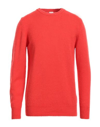 Molo Eleven Man Sweater Tomato Red Size Xxl Wool, Polyamide