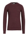 Yes Zee By Essenza Man Sweater Mauve Size Xxl Cotton In Purple