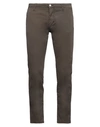 Daniele Alessandrini Homme Man Pants Dark Brown Size 32 Cotton, Elastane