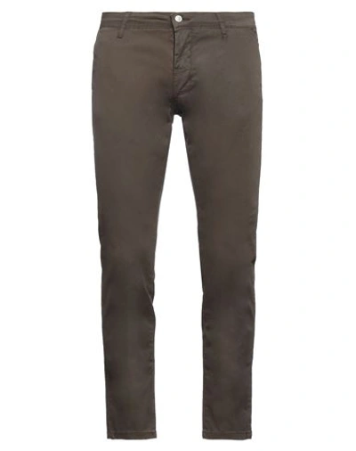 Daniele Alessandrini Homme Man Pants Dark Brown Size 32 Cotton, Elastane In Brown