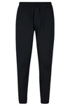 Hugo Boss Cuffed Tracksuit Bottoms In Active-stretch Fabric In Black