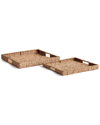 Napa Home & Garden Set Of 2 Seagrass Rectangular Trays