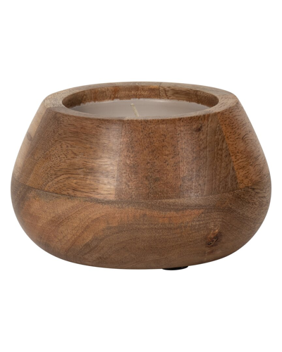 Sagebrook Home 10oz Modern Bowl Scented Candle In Brown