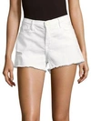 FRAME Le Cut Off Relaxed Shorts,0400092650211