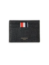 THOM BROWNE Striped Leather Card Holder