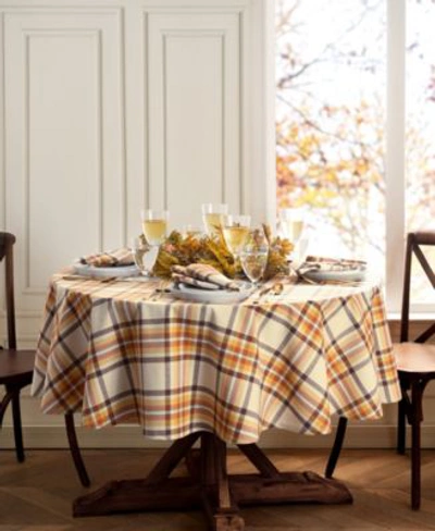 Elrene Russet Harvest Plaid Table Linens Collection In Multi