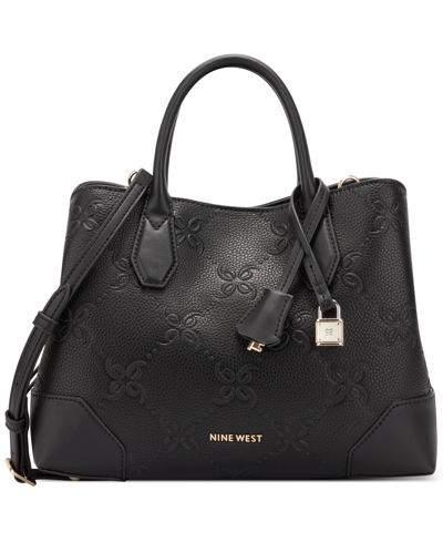 Nine West Brooklyn Jet Set Small Satchel In Black