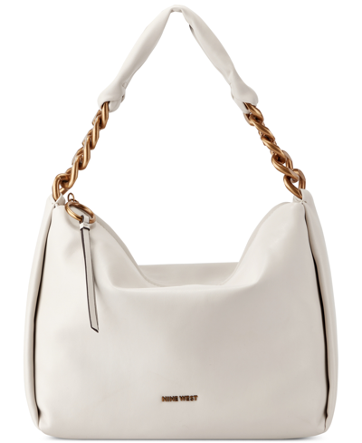 Nine West Gwynne Large Hobo In Milk