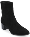JOURNEE COLLECTION WOMEN'S HAYVEN BLOCK HEEL ALMOND TOE BOOTIES