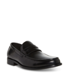 Steve Madden Men's Marvyn Slip-on Loafers In Black Leather