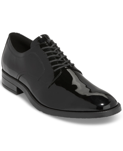 Cole Haan Men's Modern Essentials Lace Up Plain Toe Derby Dress Shoes In Black Patent