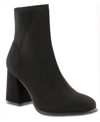 Mia Braxton Womens Knit Pull On Booties In Black