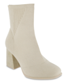 Mia Pamina Womens Stretch Manmade Booties In Beige